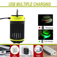 HKM-417555 Solar-Powered Outdoor Mosquito Killer Lamp with USB Charging - Waterproof Camping Light