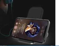 HKM-417747 Aluminum Alloy Bracket Wireless Charger with Fast Charge Capability
