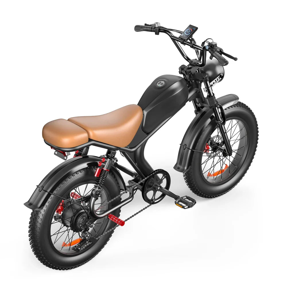 HKM-417811 20 Inch Electric Fatbike with 1000W Motor, 48V 20Ah Battery, 7 Speed Gears, and Disc Brakes
