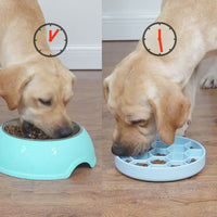 HKM-4178237 Silicone Honeycomb Anti-Choke Eating Bowl - Dishwasher Safe, Temperature Resistant
