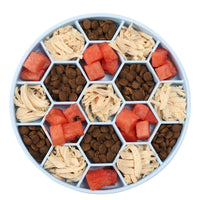 HKM-4178237 Silicone Honeycomb Anti-Choke Eating Bowl - Dishwasher Safe, Temperature Resistant