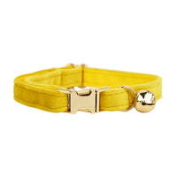 HKM-4180029 Lovely Cat Bow and Bell Collar Set for Pets, Cotton Material, Cartoon Design, Small and Large Sizes Available