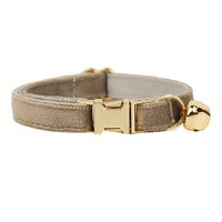 HKM-4180029 Lovely Cat Bow and Bell Collar Set for Pets, Cotton Material, Cartoon Design, Small and Large Sizes Available