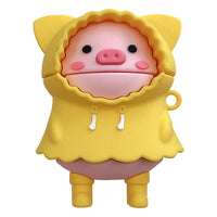 HKM-418067 Cute Pig Earphone Case for AirPods (1st, 2nd, and 3rd Generation) – Silicone Clamshell Design