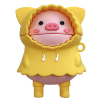 HKM-418067 Cute Pig Earphone Case for AirPods (1st, 2nd, and 3rd Generation) – Silicone Clamshell Design