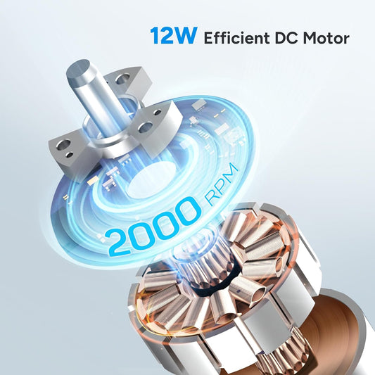 HKM-4181331 25 dB Quiet DC Bladeless Tower Fan with Remote, 8 Speeds, 1-8H Timer, 80° Oscillation, 16 Inch for Home and Office