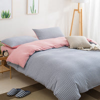 HKM-418195 Cotton Four-Piece Bedding Set - Soft and Simple Design in 100% Pure Cotton