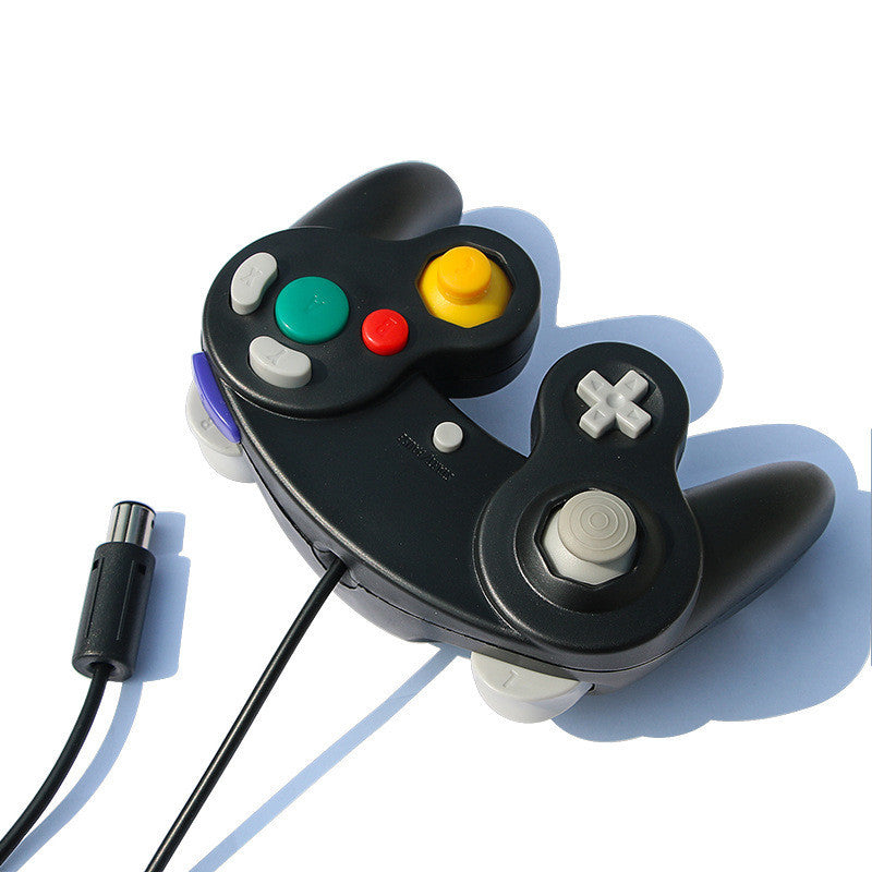 HKM-418195 Wired Gamepad for NGC and Wii - 1.5m Cable, ABS Material, Black