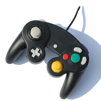HKM-418195 Wired Gamepad for NGC and Wii - 1.5m Cable, ABS Material, Black
