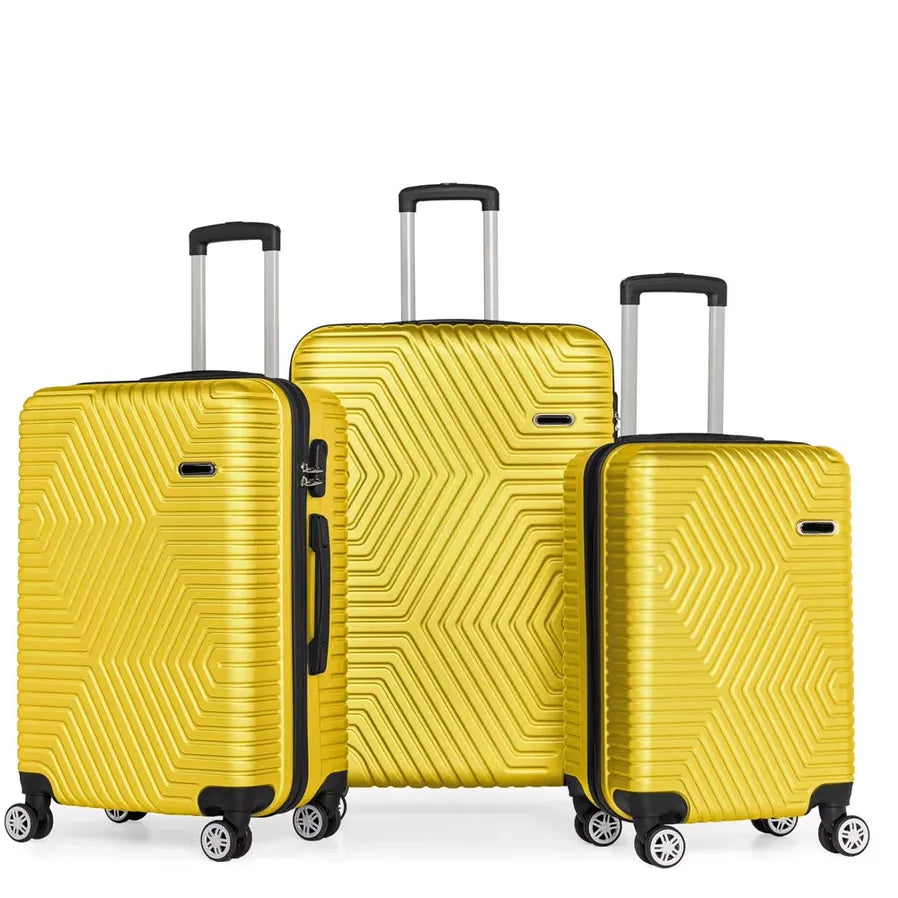 HKM-418259 Luxury Travel Suitcase Set with Riding Suitcase and Universal Wheels - Stylish Luggage for Adults