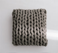 HKM-418323 Soft Pastoral Style Thick Tube Pillow Cushion with Fiber Filling