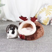 HKM-4183869 Cozy Flannel Pet Bed for Small Animals - Ideal for Guinea Pigs, Ferrets, Hamsters, and More