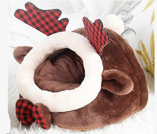 HKM-4183869 Cozy Flannel Pet Bed for Small Animals - Ideal for Guinea Pigs, Ferrets, Hamsters, and More