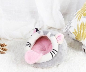 HKM-4183869 Cozy Flannel Pet Bed for Small Animals - Ideal for Guinea Pigs, Ferrets, Hamsters, and More