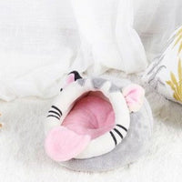 HKM-4183869 Cozy Flannel Pet Bed for Small Animals - Ideal for Guinea Pigs, Ferrets, Hamsters, and More