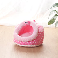 HKM-4183869 Cozy Flannel Pet Bed for Small Animals - Ideal for Guinea Pigs, Ferrets, Hamsters, and More