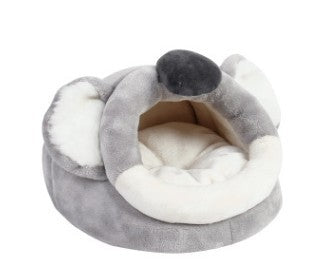 HKM-4183869 Cozy Flannel Pet Bed for Small Animals - Ideal for Guinea Pigs, Ferrets, Hamsters, and More