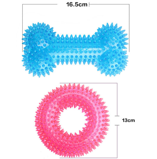 HKM-4184637 Durable Dog Toy – Bite-resistant Molar Bone Made of Food-grade TPR Material