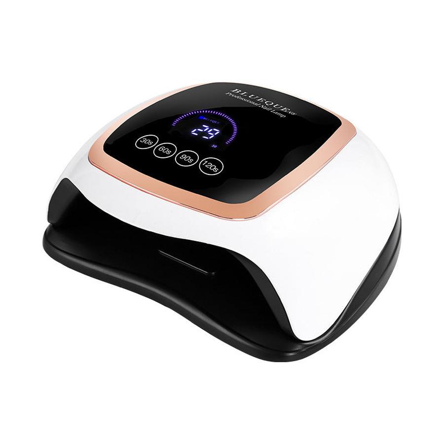 HKM-418515 BLUEQUE V3 UV/LED Nail Lamp with 42 Gold Wire Beads, ABS Plastic, 168W Power, 365 + 405 nm Wavelength