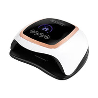 HKM-418515 BLUEQUE V3 UV/LED Nail Lamp with 42 Gold Wire Beads, ABS Plastic, 168W Power, 365 + 405 nm Wavelength