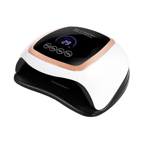 HKM-418515 BLUEQUE V3 UV/LED Nail Lamp with 42 Gold Wire Beads, ABS Plastic, 168W Power, 365 + 405 nm Wavelength