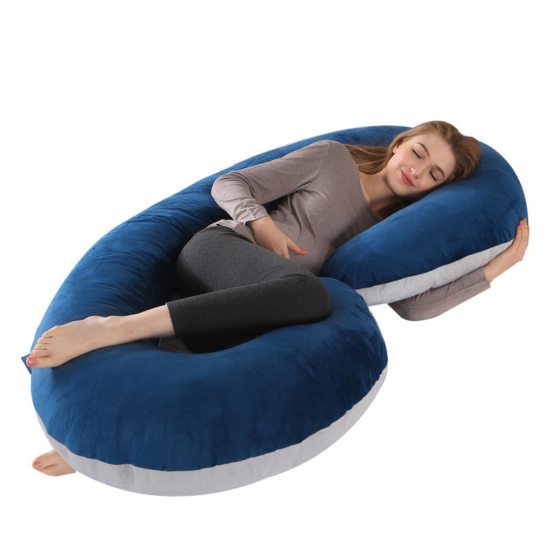 HKM-418579 C Shaped Multi-Functional Folding Body Pillow for Maternity Comfort