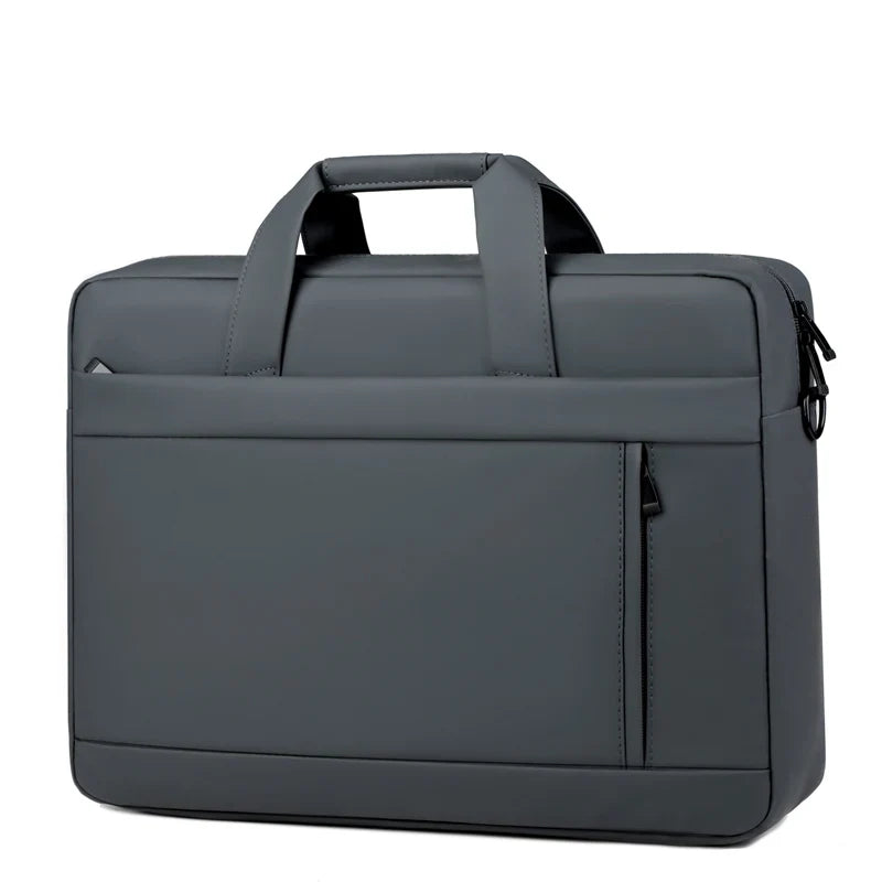 HKM-418579 Waterproof Leather Laptop Sling Shoulder Bag for Men