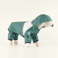 HKM-4186173 Trendy Waterproof Raincoat for Dogs - Casual Pet Clothing in Red, Green, Gray, Sizes S-XXL