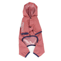 HKM-4186173 Trendy Waterproof Raincoat for Dogs - Casual Pet Clothing in Red, Green, Gray, Sizes S-XXL