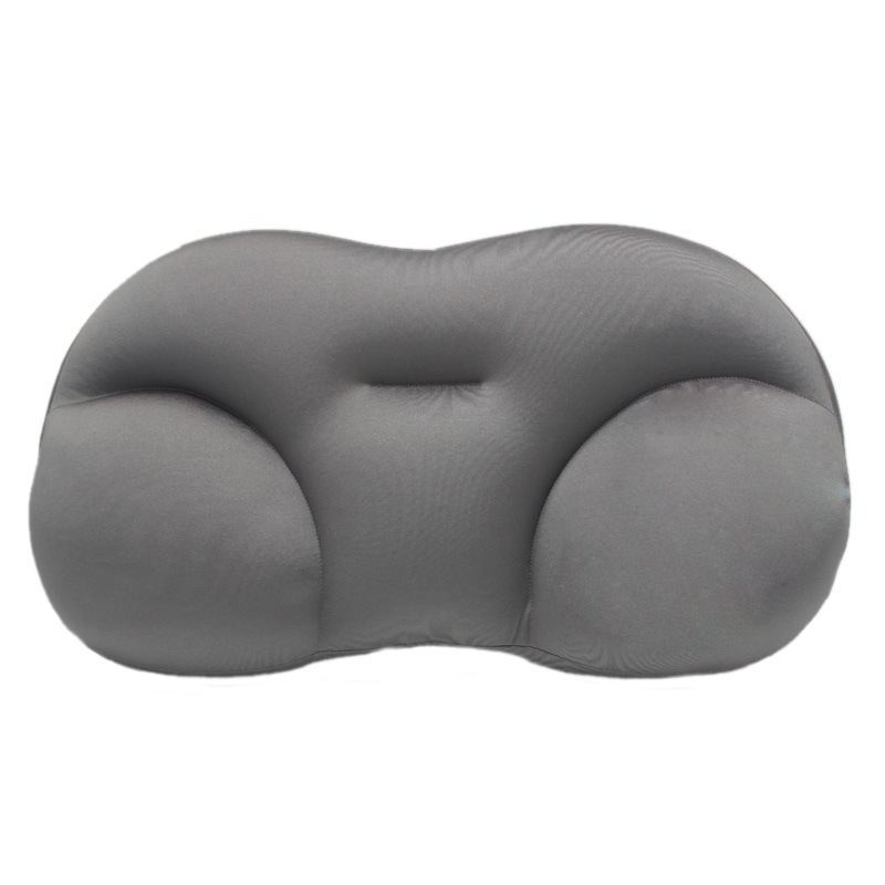 HKM-418707 3D Contoured Anesthetic Pillow - Rectangular Design with EPS Foam Filling, Light Gray & Dark Blue Options, 50x30x10cm