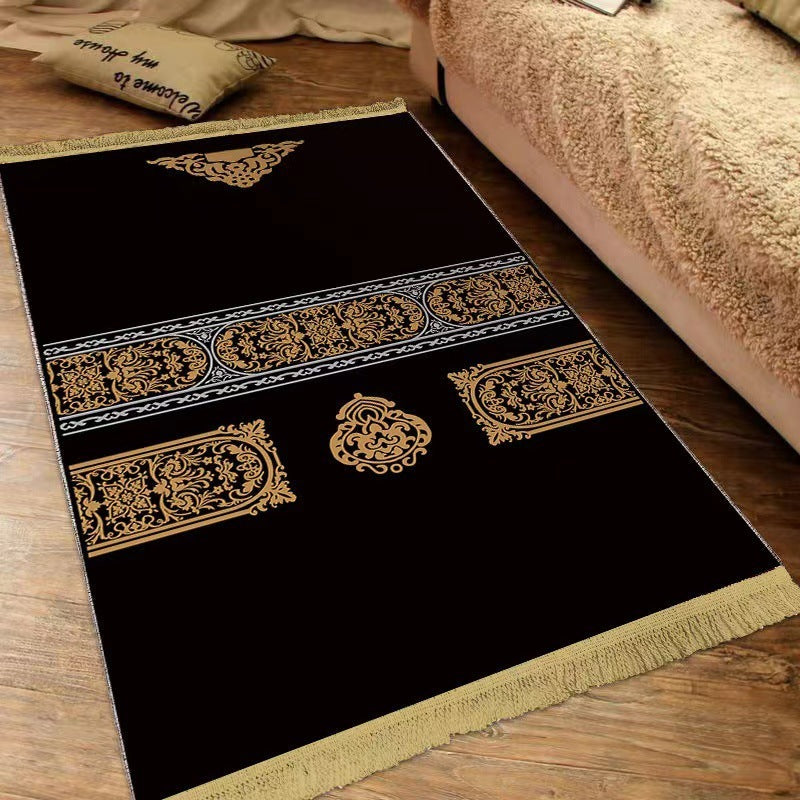 HKM-418707 Versatile Bedside & Coffee Table Blanket, Wear-Resistant Non-Slip Polyester Fiber Mat