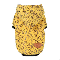 HKM-4188221 Cozy Cotton Wool Clothing for Small Dogs in Yellow