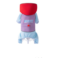 HKM-4188349 Waterproof 4-Leg Dog Jumpsuit with Hood for Outdoor Adventures