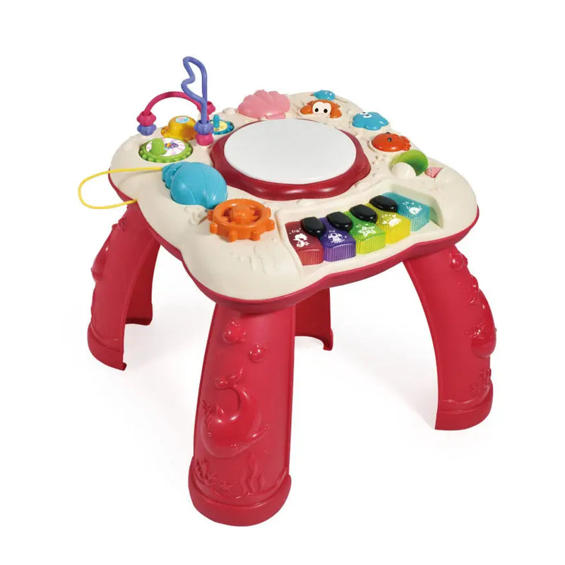 HKM-418835 Educational Musical Drum and Piano Baby Study Table for Ages 0 to 7 Years