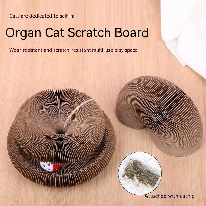 HKM-4189757 Changeable Magnetic Cat Scratch Board with Corrugated Paper and Trackball Features
