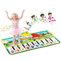 HKM-419027 Multifunctional Music Carpet for Kids - Educational Piano Play Mat 100x36cm