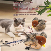 HKM-4191037 Inductive Magpie Self-Entertaining Plush Cat Toy - Flapping Options Available