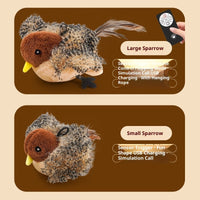 HKM-4191037 Inductive Magpie Self-Entertaining Plush Cat Toy - Flapping Options Available
