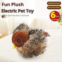 HKM-4191037 Inductive Magpie Self-Entertaining Plush Cat Toy - Flapping Options Available