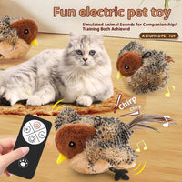 HKM-4191037 Inductive Magpie Self-Entertaining Plush Cat Toy - Flapping Options Available