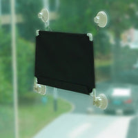 HKM-4191165 Foldable Black Suction Cup Cat Hammock for Balcony or Window Glass - Cozy Cat Nest Bed