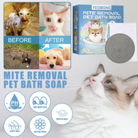 HKM-4191421 Pet Mite Removal Soap for Dogs and Cats with Foaming Ball and Cleaning Net