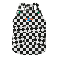 HKM-4191933 Thin Cotton Dog Vest in Black and White - Stylish Bib Suit for Dogs, Available in Multiple Sizes
