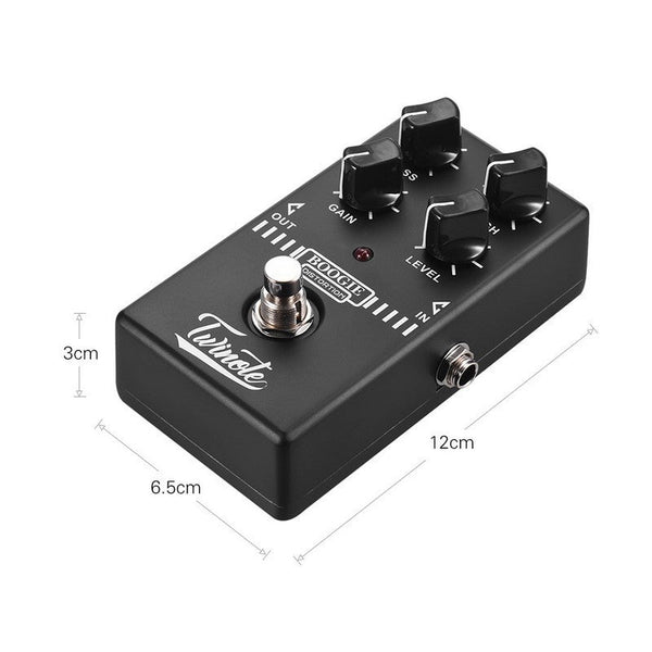 HKM-419219 Chorus Digital Monoblock Effect Pedal with 1/4" Mono Input and Output - Compact Metal Design