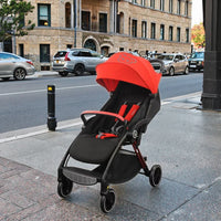 HKM-419219 Compact 2 in 1 Folding Travel Baby Stroller and Walker for Easy Transportation