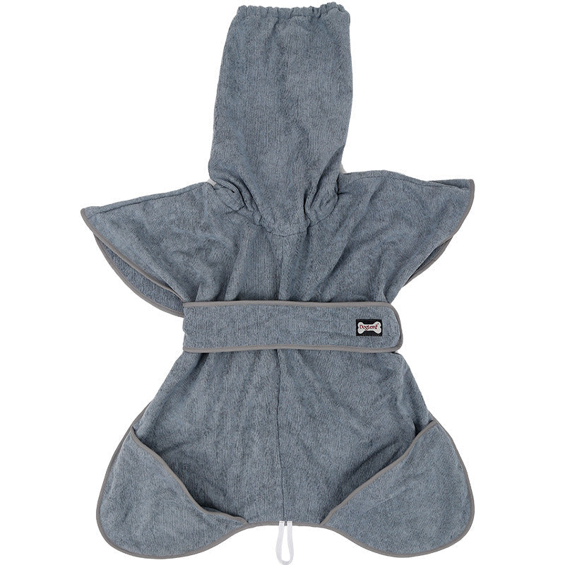 HKM-4193725 Cotton Terry Cloth Pet Bathrobe - Highly Absorbent Dog Towel for All Breeds
