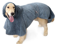 HKM-4193725 Cotton Terry Cloth Pet Bathrobe - Highly Absorbent Dog Towel for All Breeds