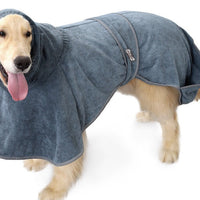 HKM-4193725 Cotton Terry Cloth Pet Bathrobe - Highly Absorbent Dog Towel for All Breeds