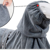 HKM-4193725 Cotton Terry Cloth Pet Bathrobe - Highly Absorbent Dog Towel for All Breeds