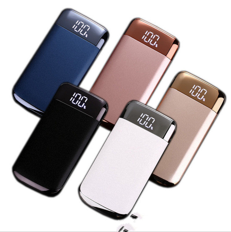 HKM-419411 Multi-Output Power Bank with Display - Available in Pink, Black, White, Gold, and Blue